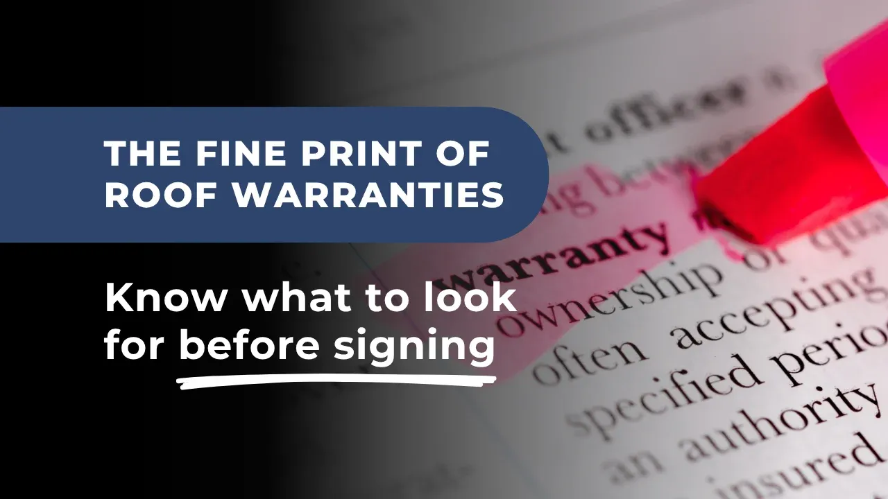Roofing Warranties Come with Fine Print: Here’s What to Check