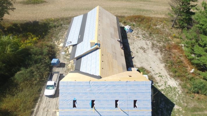 Roof on New Construction House in Caistor Centre
