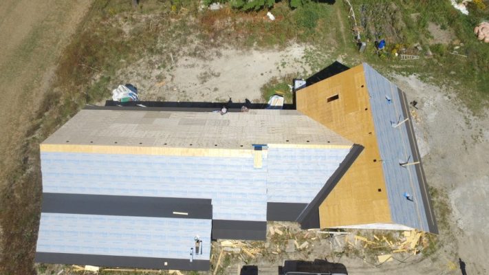 Roof on New Construction House in Caistor Centre